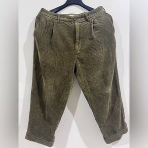 Alex Mill Men's Green Corduroy Pants